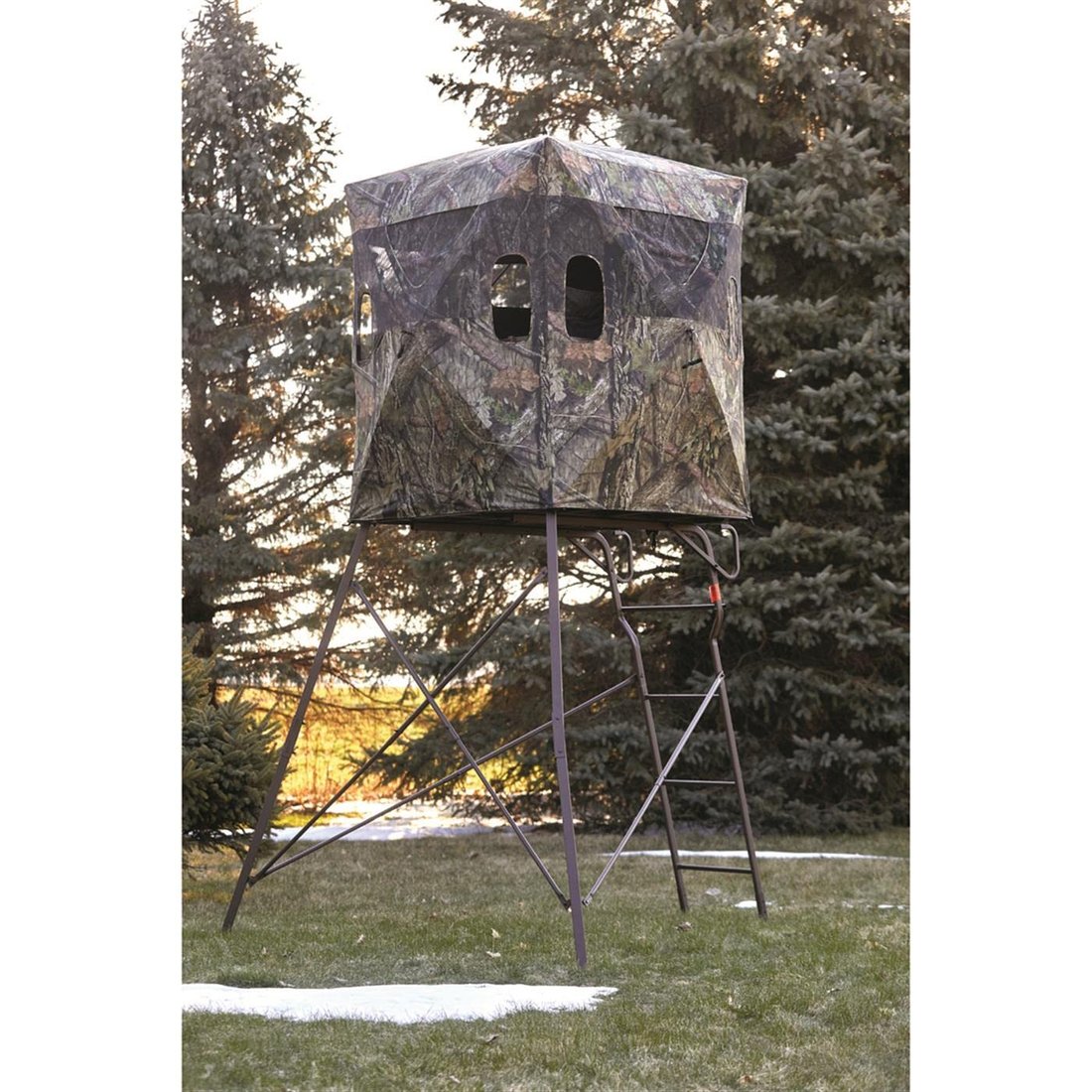 Advantage Hunting Whitetail 2-Person Blind + QuadPod Tower