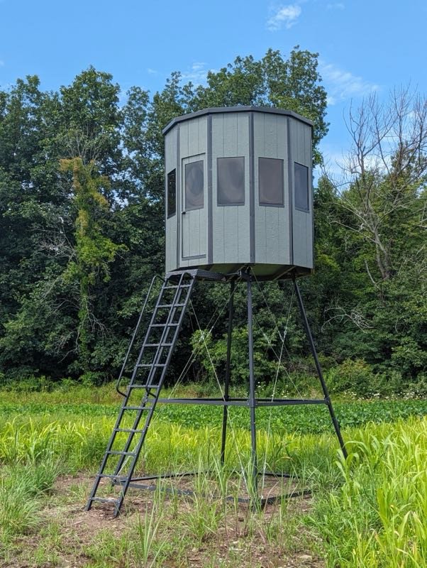 4'×4' Green Steel Ground Blind