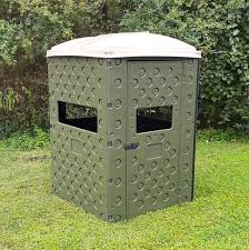 4'×4' Green Steel Ground Blind